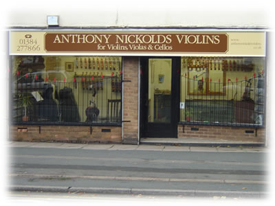 Anthony Nickolds Violins - Shopfront